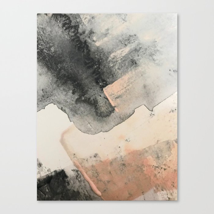 Peace and Quiet [2]: a pretty, minimal abstract piece in gray and peach by Alyssa Hamilton Art Leinwanddruck | Gemälde, Bildende-kunst, Wall-art, Home-decor, Druck, Leinwand, Wandbehang, Alyssa-hamilton-art, Minimal, Abstrakt