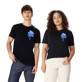 Wonderful Life-Blue Tropical Palm Tree print T Shirt