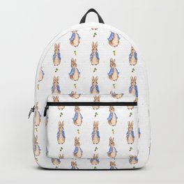 Peter Rabbit Pattern Backpack | Soft, Peter, Easter, Mcgregor, Potter, Party, Bunny, Vegetable, Birthday, Cute 