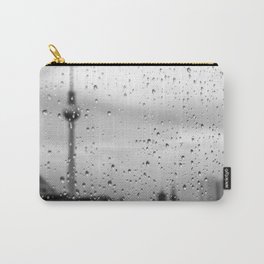 Germany Photography - The Berliner Fernsehturm In The Rain Carry-All Pouch