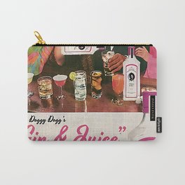 Gin & Juice  Carry-All Pouch | Watercolor, Oil, Abstract, Acrylic, Retro, Vector, Concept, Pattern, Illustration, Typography 
