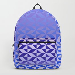 Magic Vibrations (Blue) Backpack | Gradient, Aqua, Girls, Pattern, Paint, Artistic, Boys, New, White, Darkblue 