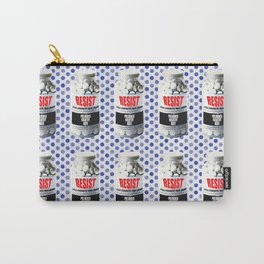 POLITICAL PANACEA Carry-All Pouch | Yellow, Popculture, Stophate, Meds, Digital, Resist, Panacea, Graphicdesign, Polkadots, Popart 