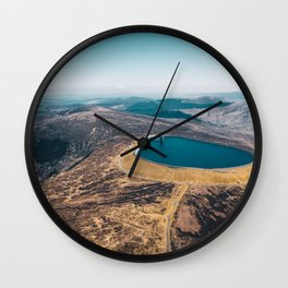 Turlough Hill, Wicklow Wall Clock | Construction, Generator, Aerial, Lake, Generation, Hydro, Energy, Beautiful, Ireland, Hydroelectric 