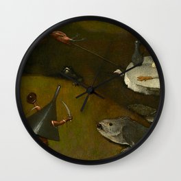 Hieronymus Bosch "The Temptation of Saint Anthony" (Kansas) - detail Wall Clock | Hieronymus, Bosch, Temptation, Painting, Renaissance, Flemish, Hieronymusbosch, Saintanthony, Jhieronimusbosch 