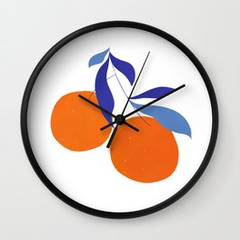 Darling Clementine Wall Clock | Clementines, Digital, Twofruits, Painted, Acrylic, Love, Painting, Handdrawn, Floral, Oil 