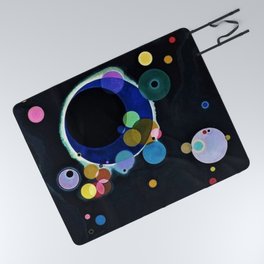 Planets & Moons (Several Circles) by Wassily Kandinsky Picnic Blanket