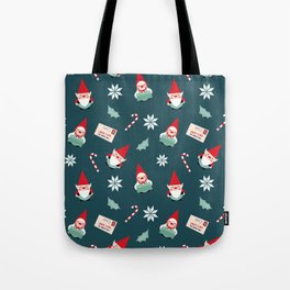 Christmas elfs pattern Tote Bag