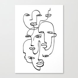 Abstract Faces Canvas Prints For Any Decor Style Society6