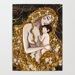Mom - Klimt Inspired Poster