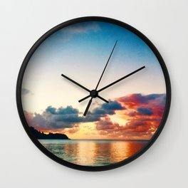 magic sky of kauai Wall Clock