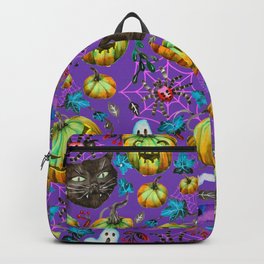 halloween - scary combine characters - purple Backpack
