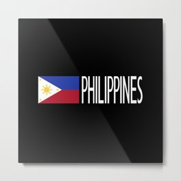 Philippines: Filipino Flag & Philipinnes Metal Print | Polynesian, Quezon, Asia, Hiligaynon, Mindanao, Caloocan, Island, Davao, Cebuano, Luzon 