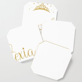 Queens Are Named Alexia Personalized First Name Girl print Coaster