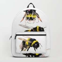 Bumblebee, Bee art, bee design, bees Backpack | Bumblebeedesign, Honeymakingart, Beeart, Honey, Honeybee, Beewatercolor, Watercolor, Bee, Bumblebee, Beeprint 
