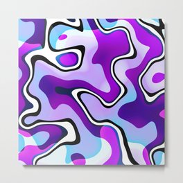 The Mysterious Abstract Swirls Metal Print | Mysterious, Modern, Pattern, Pop Art, Abstractspattern, Mystery, Purple, Glow, Surrealism, Bright 