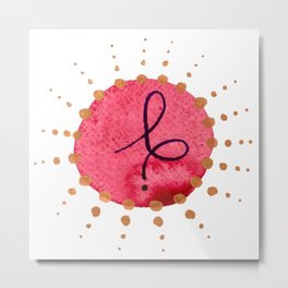 Light Language - 5 Races of the Sun: Pink Orb Metal Print | Starseed, Watercolor, Activationart, Vibration, Lemurian, Higherfrequency, Aquarel, Ink, Mandala, Painting 