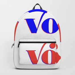 Vote! Vote! Vote! Backpack | Patriotic, Red, Vote, Graphicdesign, Democracy, Equalrights, Republican, Unitedstates, Usa, Righttovote 