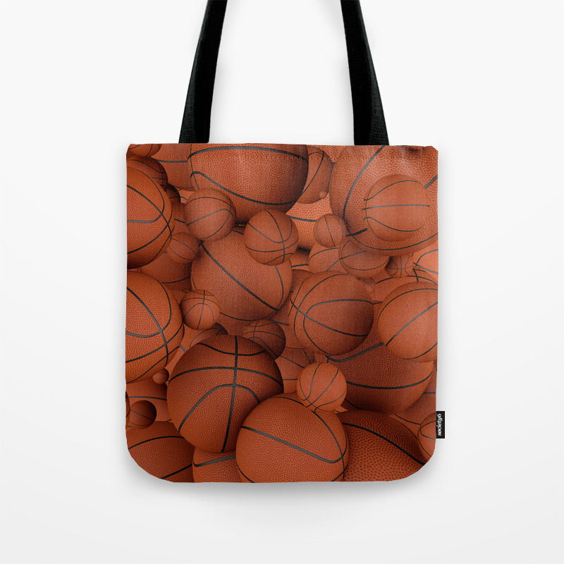 Basketball Balls Tote Bag By Linco7n Society6