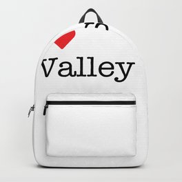 I Heart Valley Stream, NY Backpack | Typewriter, Valleystream, White, Love, Ny, Graphicdesign, Heart, Red, Newyork 