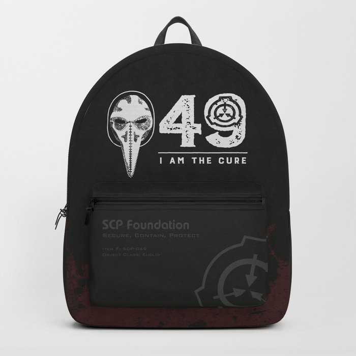 Scp 049 Plague Doctor Scp Foundation I Am The Cure Backpack By