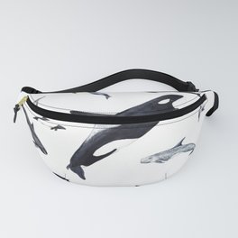 Dolphins all around Fanny Pack