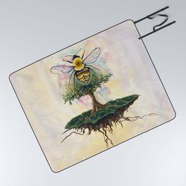 Bee of Life by Amy Yeager Jorge Picnic Blanket