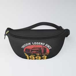 Birthday Gifts For Truck Drivers Trucking Legend Since 1993 Fanny Pack