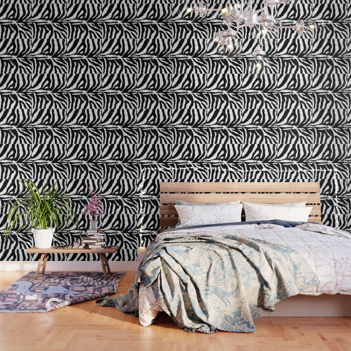 Zebra Print Wallpaper By Mariamarinova1 Society6