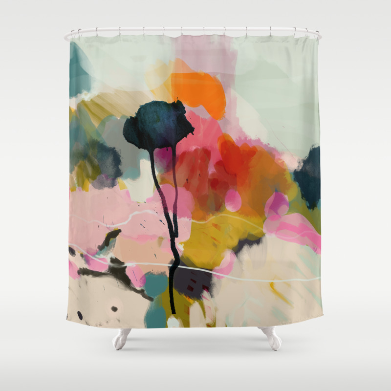 Paysage Abstract Shower Curtain By Lalunetricotee Society6