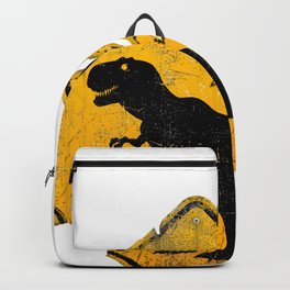 T-Rex Crossing Sign Backpack