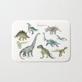 Dinosaurs Badematte | Dinosaurs, Children, Nature, Animal, Illustration, Drawing, Curated 