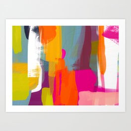 color study abstract art 2 Art Print