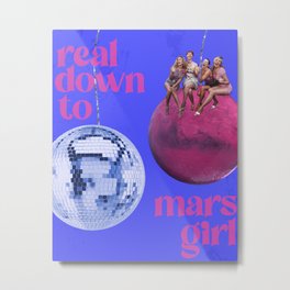 Down to Mars Metal Print | Digitalart, Nyc, Citygirl, Georgiamcgee, Curated, Graphicdesign, Charlotte, Newyorkcity, Cowgirl, Neon 