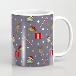 Here Comes Santa Frogs Coffee Mug | Frogs, Graphicdesign, Presents, Toads, Holiday, Funny, Christmas, Santa, Pattern, Digital 