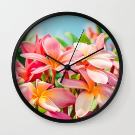 Pua Melia ke Aloha Maui Wall Clock | Maui, Tropical, Nature, Garden, Paradise, Design, Decor, Makro, Flowers, Keanae 