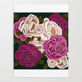 Peony’s on Forrest Green Poster