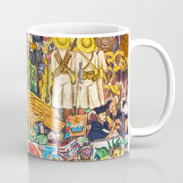History of Mexico by Diego Rivera Coffee Mug | Spanish, Hispanic, Colorful, Mexican, Mexicanart, Empire, Curated, Columbus, Latino, Aztec 