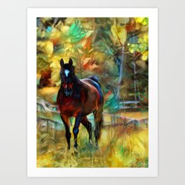 Colorful Horse Art Prints For Any Decor Style Society6