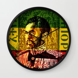 Haile Selassie King Wall Clock | Reggae, Selassiei, Irie, Graphicdesign, Lionofjudah, Rasta, Jamaica, Haileselassie, Onelove, Rastafarian 