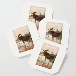 Vintage Moose Coaster