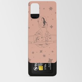 Janet From Another Planet Android Card Case | Moonandstars, Vintagewestern, Drawing, Kaseymusgraves, Celestialcowgirl, Moonphase, Southwestern, Spacecowboy, Digital, Vintagecowgirl 
