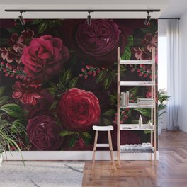Vintage & Shabby Chic - Vintage & Shabby Chic - Mystical Night Roses Wall Mural