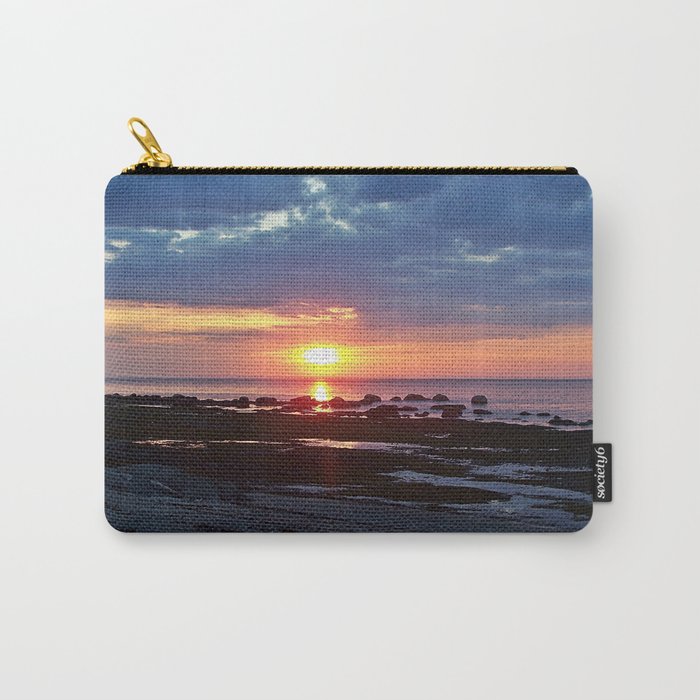 Sunset under Stormy Skies Carry-All Pouch by Dan By The Sea | Society6