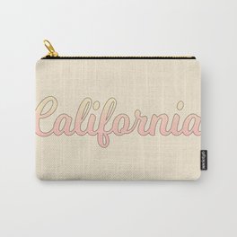 california Carry-All Pouch | Beachy, Ombre, Pastel, Like, Cali, Typography, Room, Sunset, College, Beach 