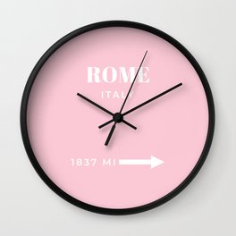 Rome Art Travel Art Rome Wall Art Italy Poster Pastel Pink Fashion Poster Modern Home Decor Wall Clock | Graphicdesign, Europe, Thanksgiving, Italiandecor, Fashionart, Italy, Girly, Pastel, Travel, Gift 