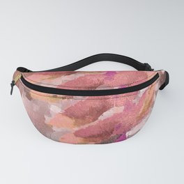 Tropical Orchid Flower Glitch Fanny Pack