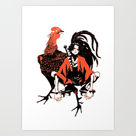 Get Wallpaper Samurai Champloo Art Print By Marcoramaglinoni Society6 For Android
