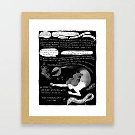 Feminist Little Mermaid Framed Art Print