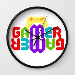 Gamers, Diversión entre amigos Wall Clock